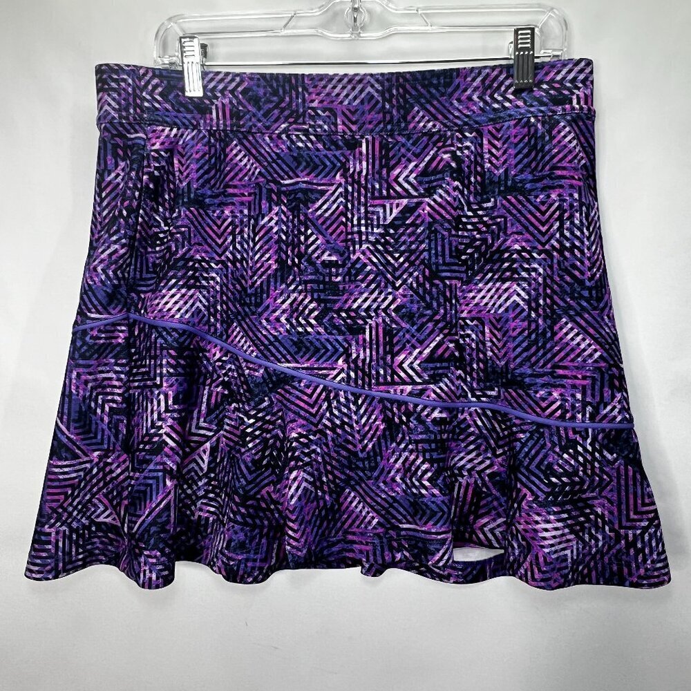 Made for Life Skort Purple Stretch Ruffle Women's M